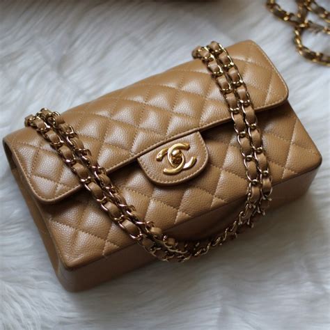 chanel 17c caramel beige bag|brown Chanel bag colors.